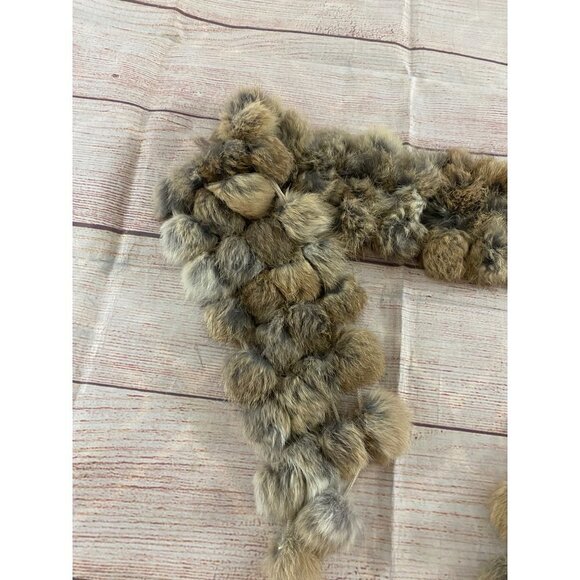 Unbranded Vintage Women's Genuine Rabbit Fur Bauble Stole - OS - Picture 4 of 9